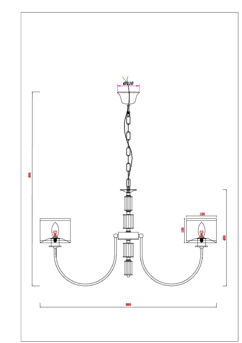 Подвесная люстра Arte Lamp Attore A4092LM-8CC в Санкт-Петербурге