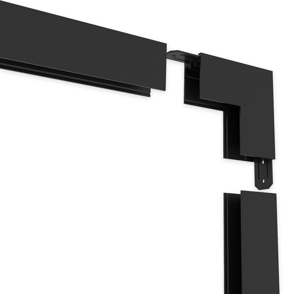 Угловой соединитель внутренний для накладного шинопровода AM Group AM544 BK SMART в Санкт-Петербурге