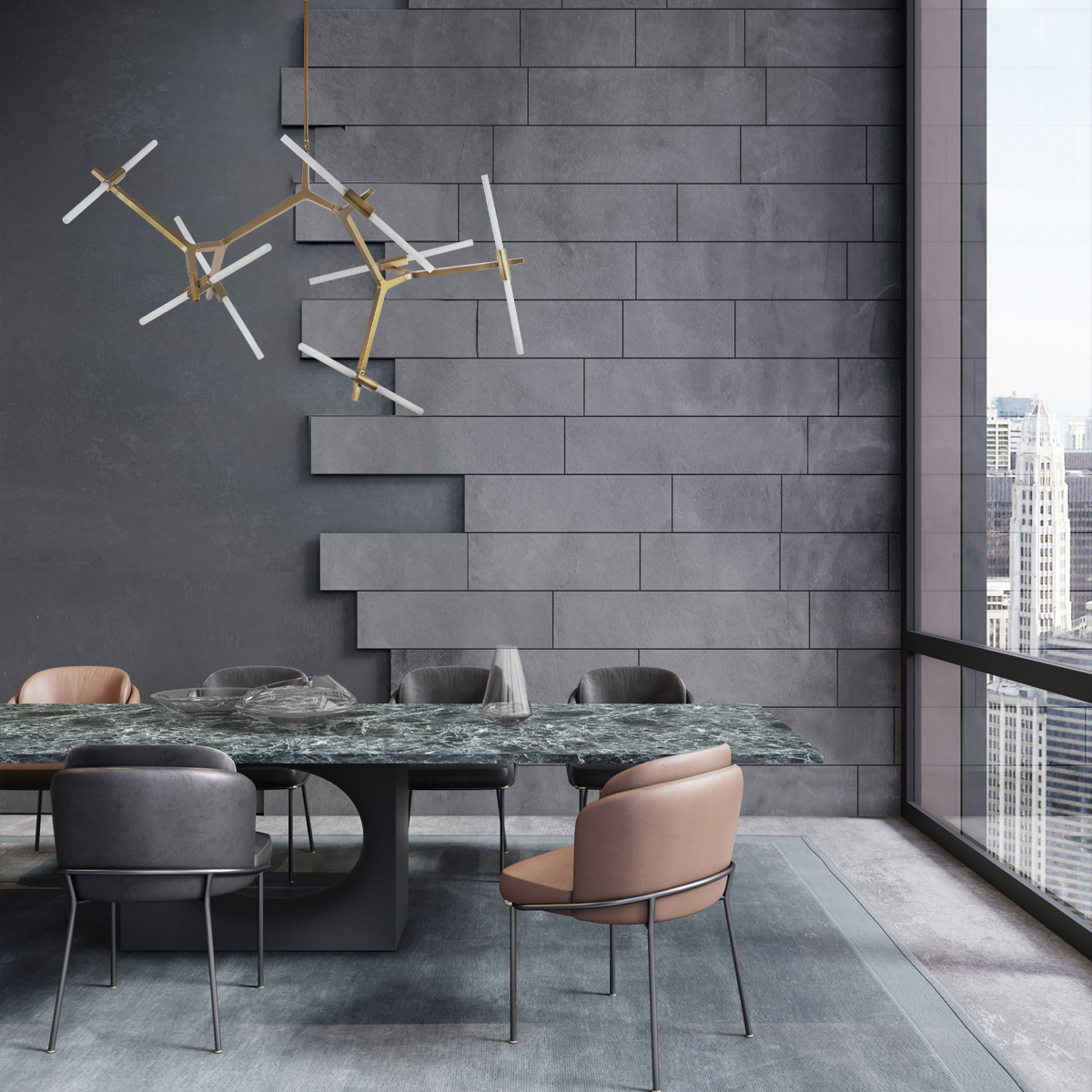 Подвесная люстра Loft IT Agnes 10399/14 GD в Санкт-Петербурге