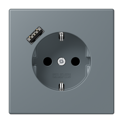 Розетка 2K+З USB Typ A Jung LC1520-18A251 в Санкт-Петербурге
