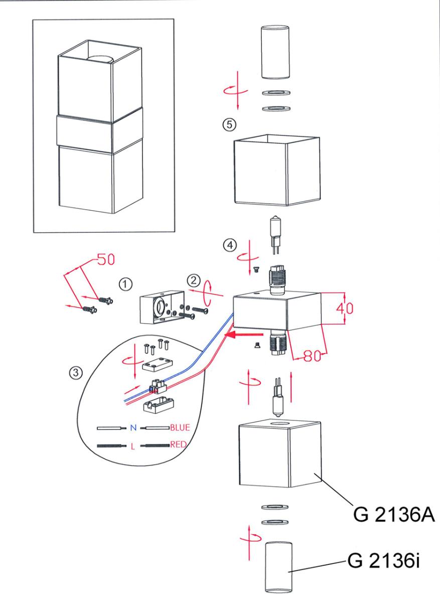 Настенный светильник Odeon Light Wass 2136/2A в Санкт-Петербурге