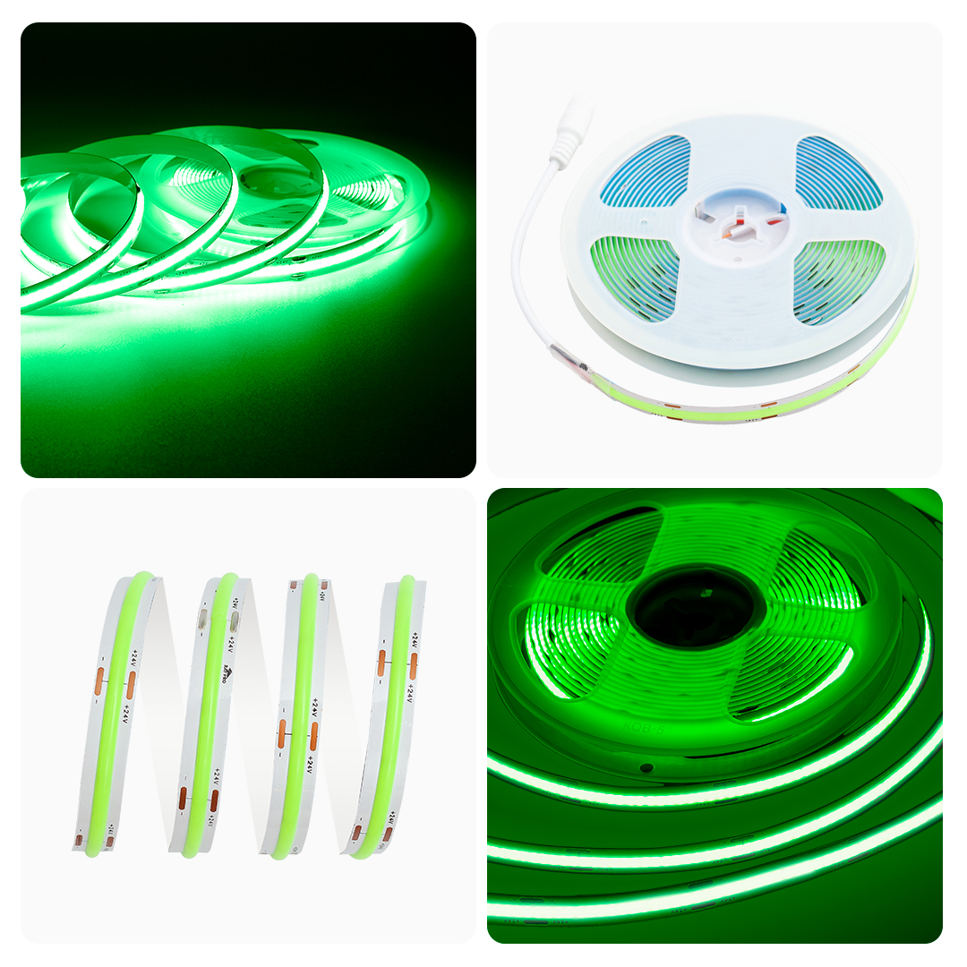 Светодиодная лента Apeyron 5м, 24В, 14Вт/м, COB, 512д/м, IP20 Зеленый 218ОО в Санкт-Петербурге