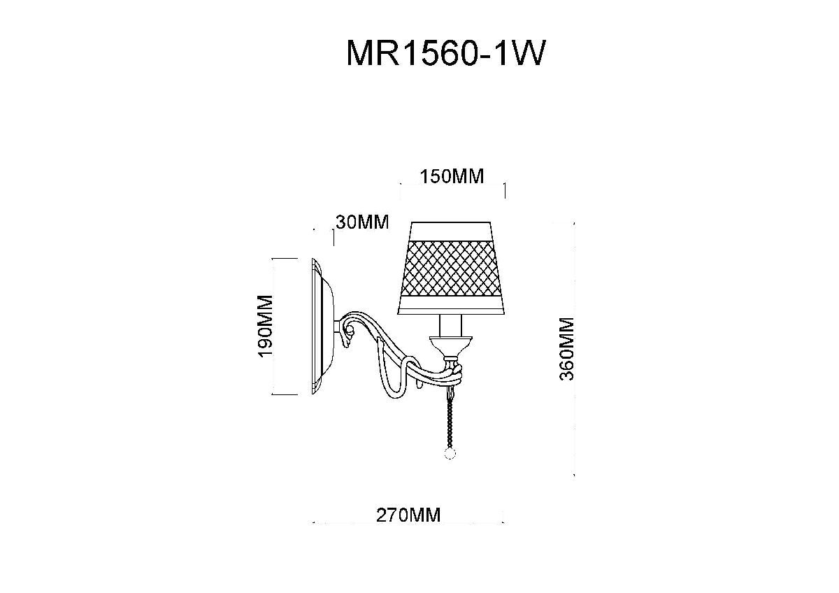 Бра MyFar Dana MR1560-1W в #REGION_NAME_DECLINE_PP#
