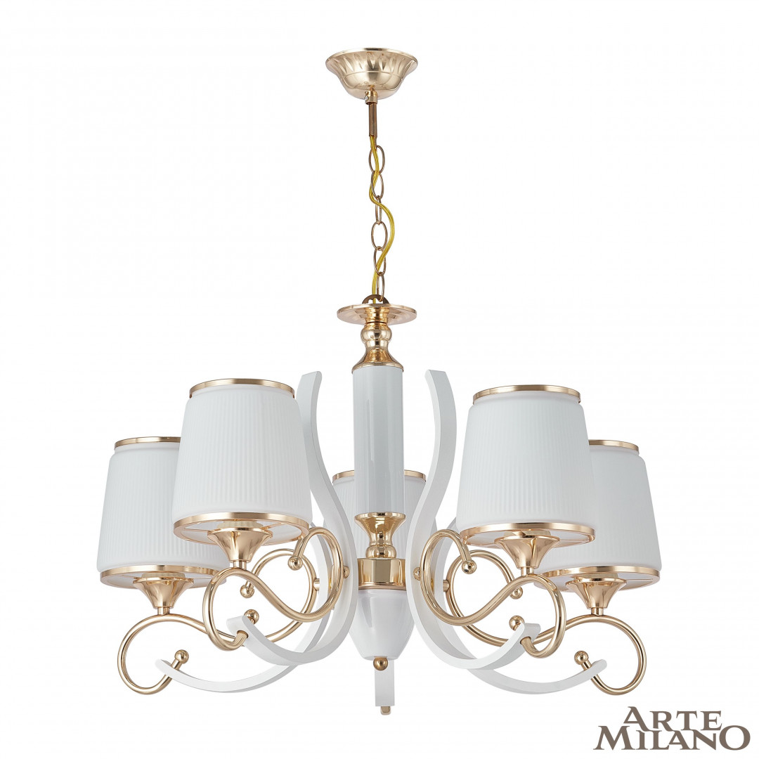 Подвесная люстра Arte Milano Florentia-3857 303857/5 Wh/Gd в Санкт-Петербурге