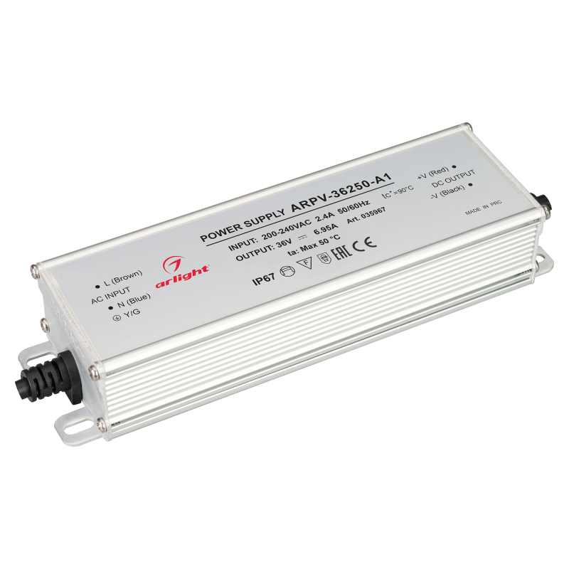 Блок питания Arlight ARPV-36250-A1 (36V, 6.95A, 250W) 035967 в Санкт-Петербурге