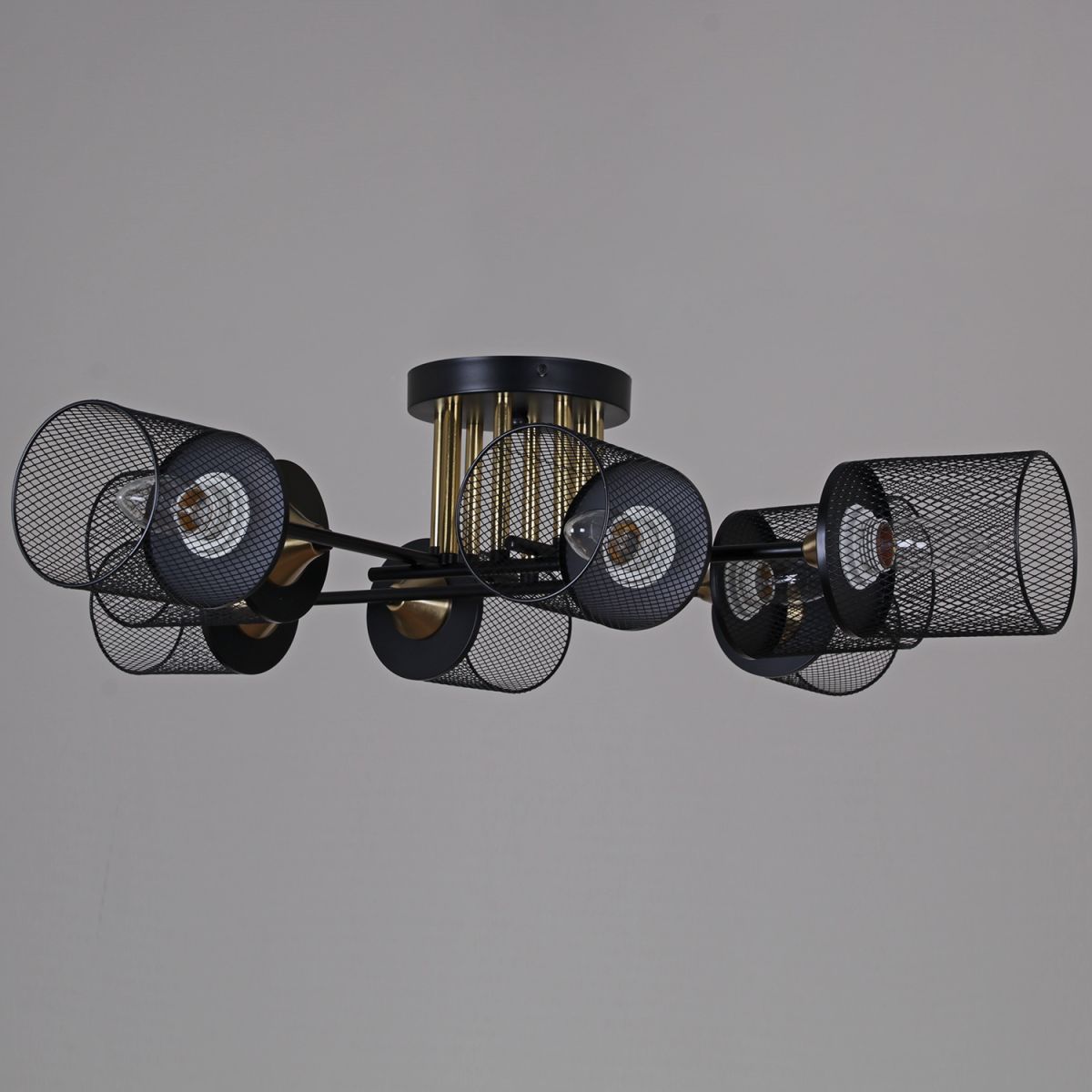 Потолочная люстра Reluce 38460-0.3-08 BK+COPPER в Санкт-Петербурге