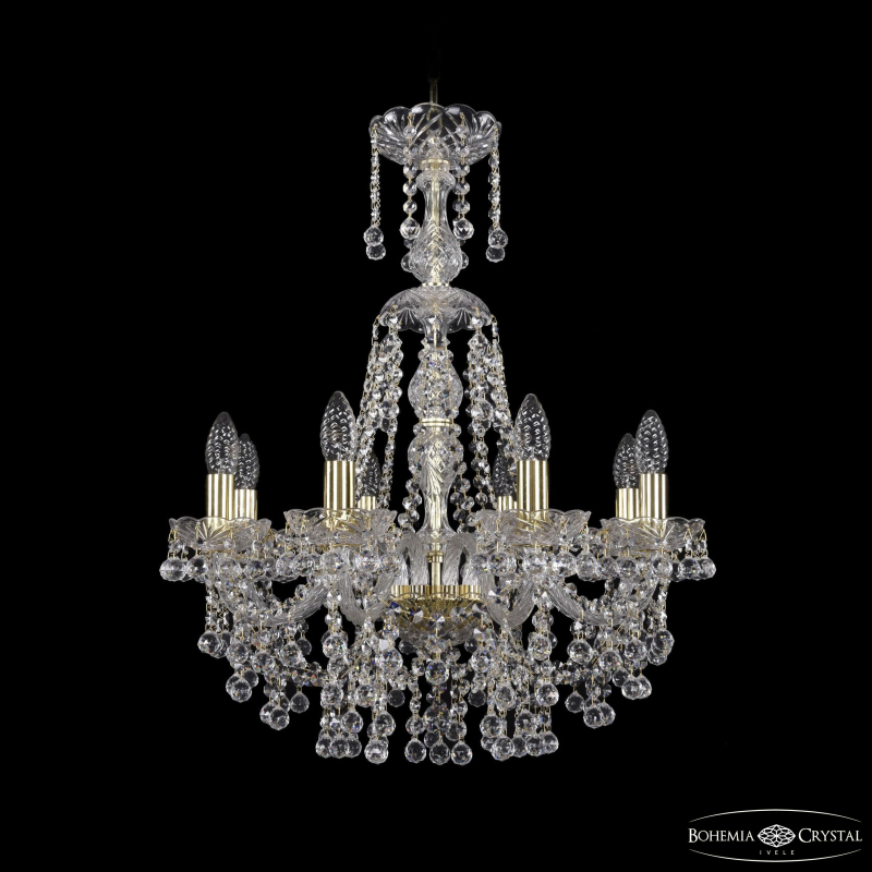 Подвесная люстра Bohemia Ivele Crystal 1409/8/195/XL-68 G в Санкт-Петербурге