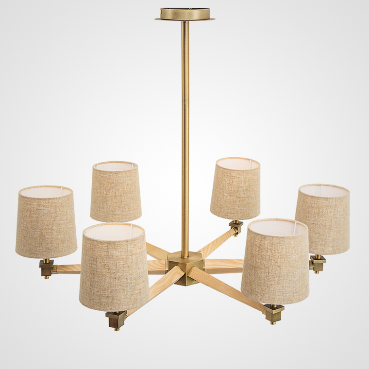 Люстра на штанге ImperiumLoft Stavra Jorgenson Beige/Light Wood 203573-26 в Санкт-Петербурге