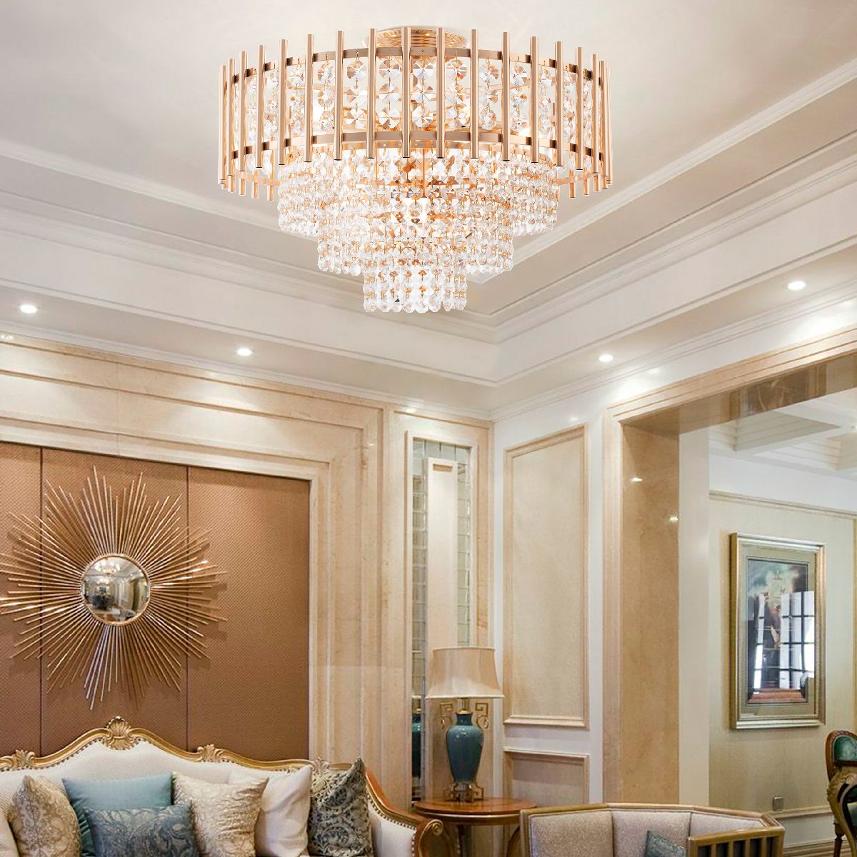 Потолочная люстра Arte Milano Sorrento 376109/7/30/490 GD в Санкт-Петербурге