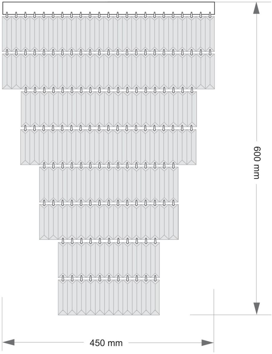 Каскадная люстра Kutek Ellini ELL-PLM-6(N)450/II в #REGION_NAME_DECLINE_PP#