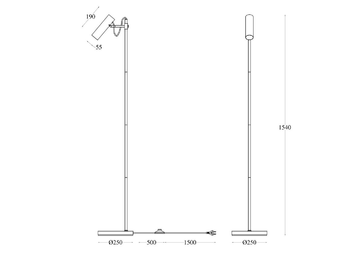Торшер Maytoni Technical Bansky MOD129FL-01B в Санкт-Петербурге