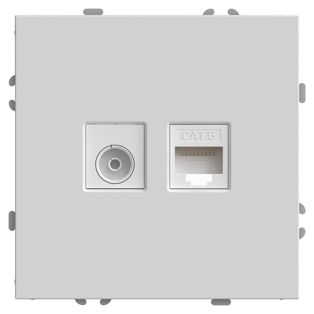 Розетка TV + компьютерная RJ-45 Stekker RST00-5106-01 Эмили 49872 в Санкт-Петербурге