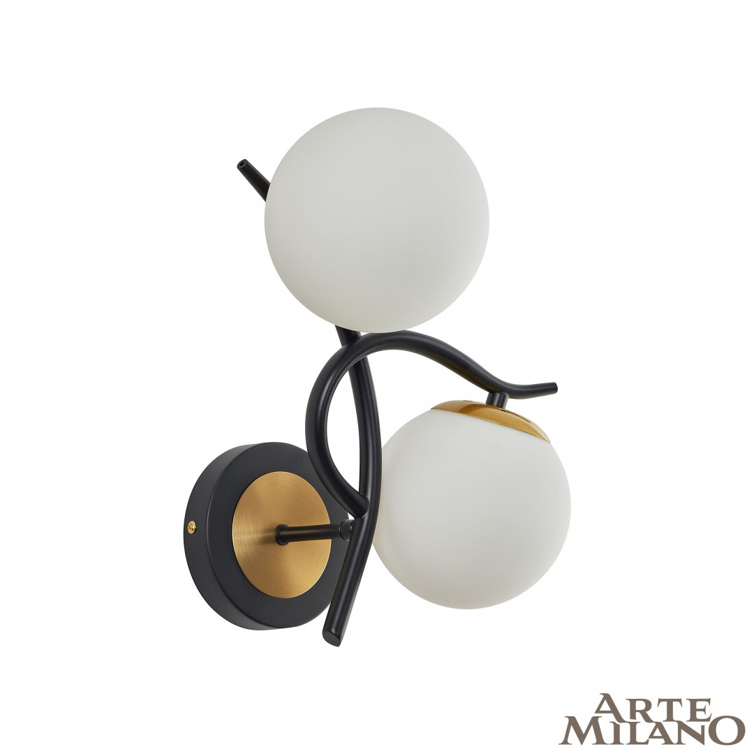 Бра Arte Milano Neapolis 273408/2B BK/GD в #REGION_NAME_DECLINE_PP#