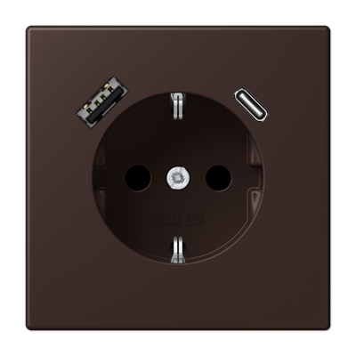 Розетка 2K+З USB Typ AC Jung LC1520-15CA252 в Санкт-Петербурге