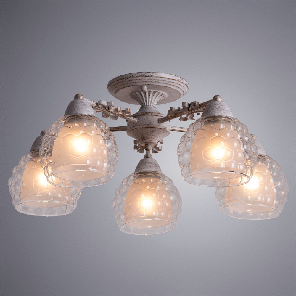 Потолочная люстра Arte Lamp Malina A7695PL-5WG в Санкт-Петербурге