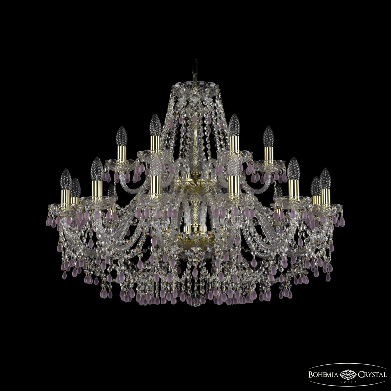 Подвесная люстра Bohemia Ivele Crystal 1410/10+5/300/2d G V7010 в Санкт-Петербурге