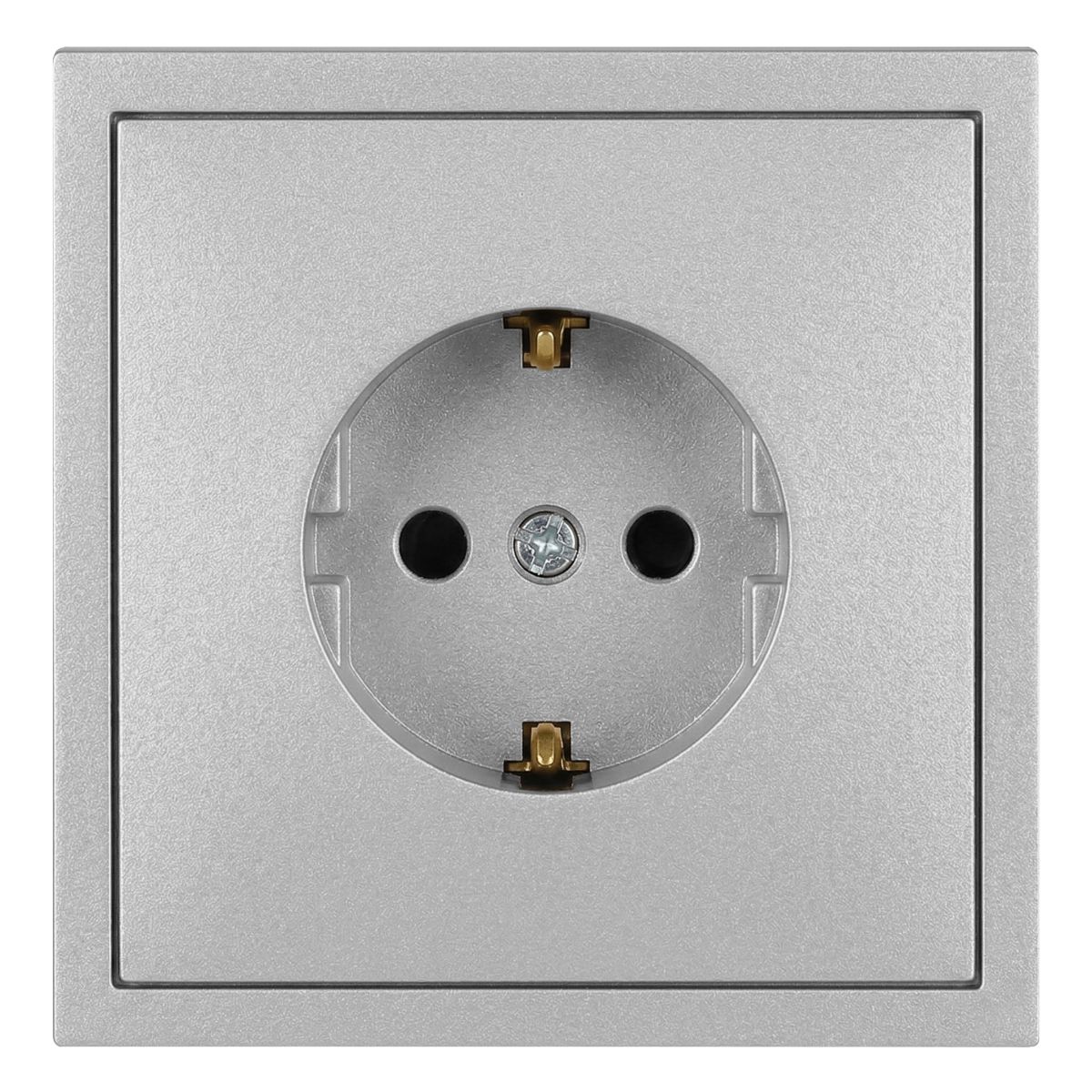 Розетка ЭРА Galaxy 15-2101-03 c заземлением 2P+E Schuko 16А-250В IP20 алюминий Б0070624 в Санкт-Петербурге
