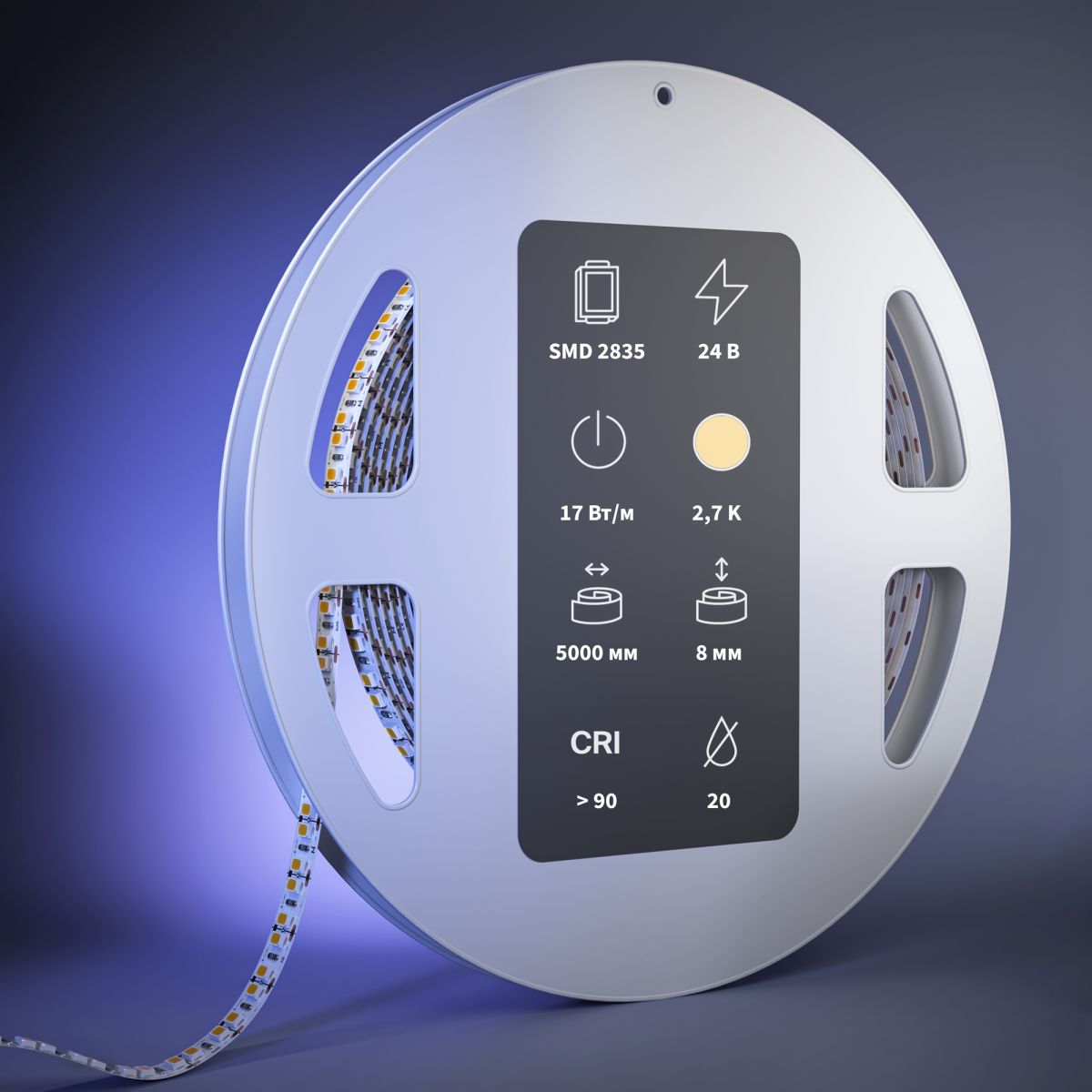 Светодиодная лента Maytoni Led Strip 24В 2835 17Вт/м 2700К 5м IP 20 201282 в Санкт-Петербурге