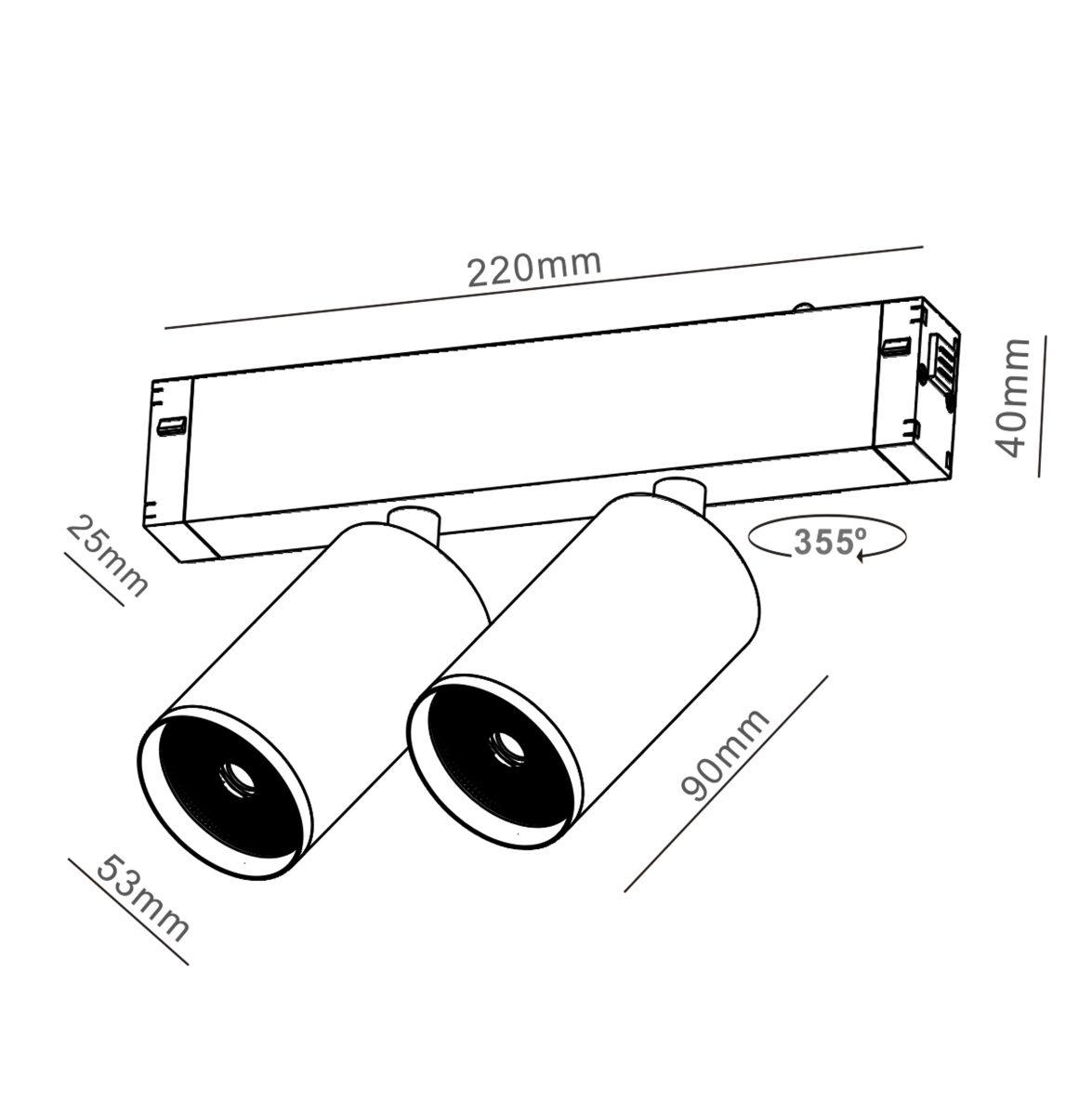 Трековый светильник IMEX Smart Line IL.0050.5011-GU10-WH в Санкт-Петербурге