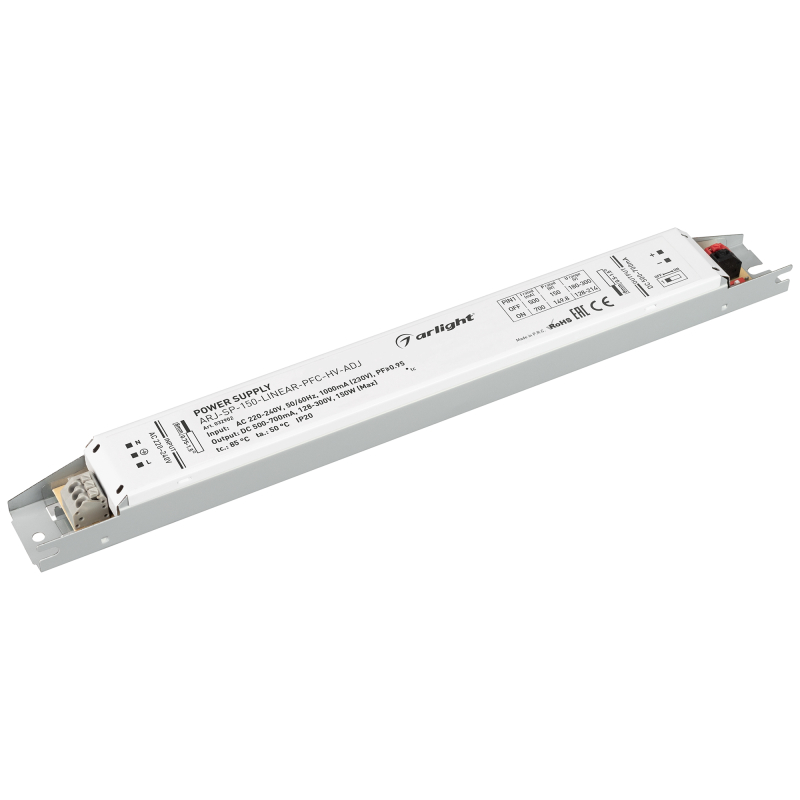 Блок питания Arlight ARJ-SP-150-Linear-PFC-HV-ADJ (150W, 500-700mA) 032902 в Санкт-Петербурге