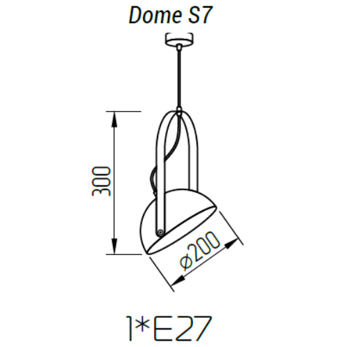 Подвесной светильник TopDecor Dome S7 10 в Санкт-Петербурге