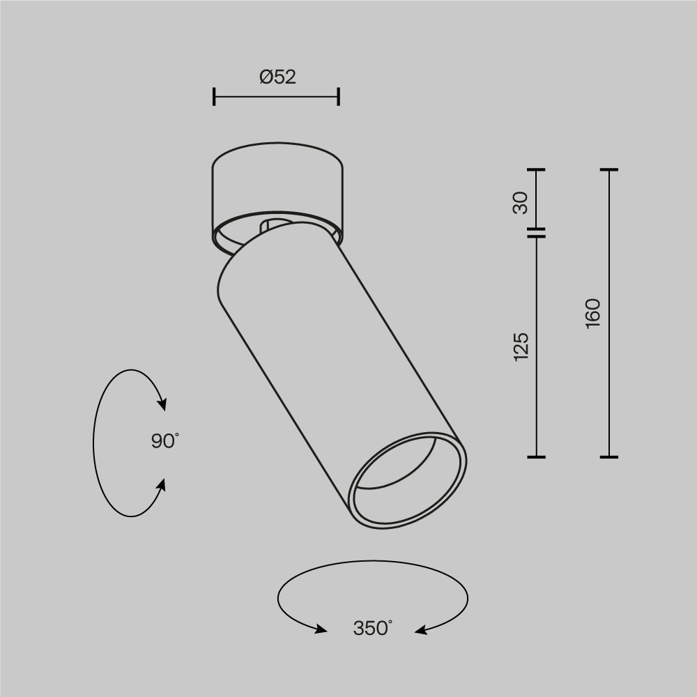 Спот Maytoni Technical Focus Led C055CL-L12W2.7K-SS-W в Санкт-Петербурге