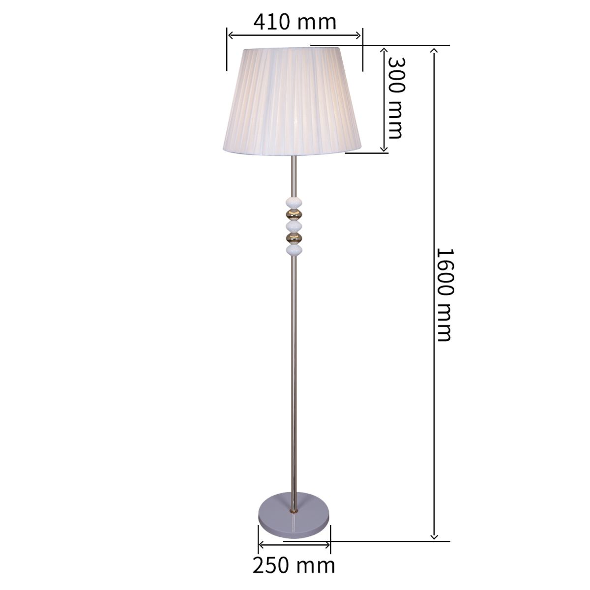 Торшер Reluce 02063-0.6-01 WH-CR в #REGION_NAME_DECLINE_PP#