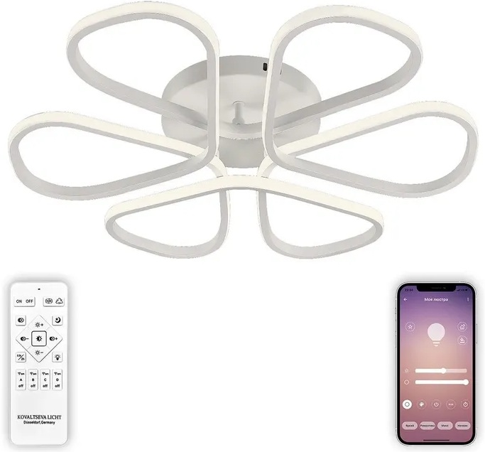 Потолочная люстра Natali Kovaltseva Cobra LED LAMPS 81121/7C в Санкт-Петербурге