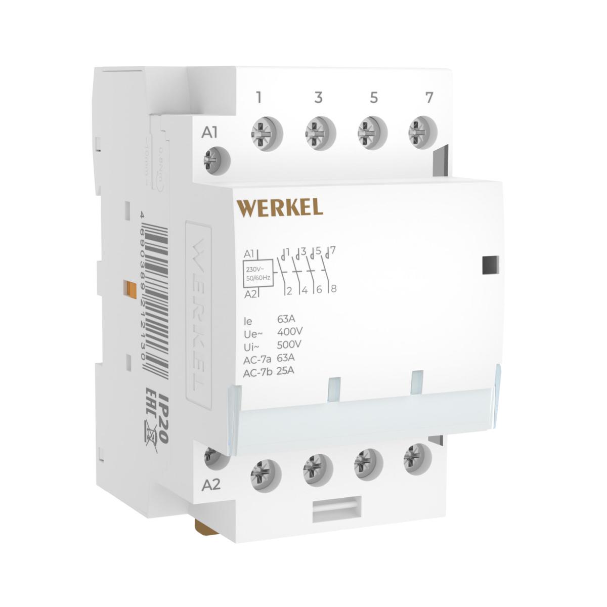 Контактор модульный Werkel W943M63O 4690389212130 a069478 в Санкт-Петербурге