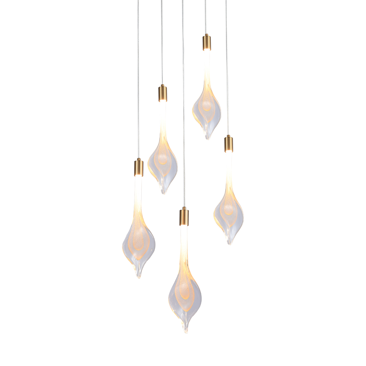 Подвесной светильник Delight Collection P98066-5 antique brass в Санкт-Петербурге