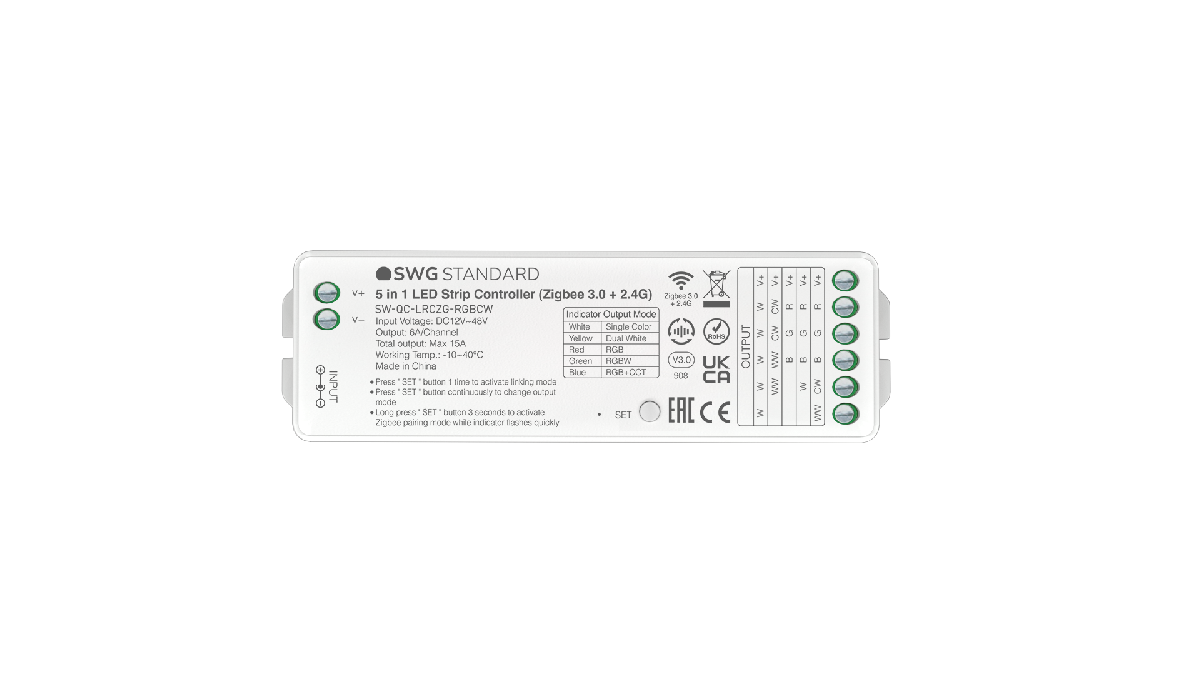 Контроллер для ленты SWG Standard SW-QC-LRCZG-RGBCW 00-00035928 в Санкт-Петербурге