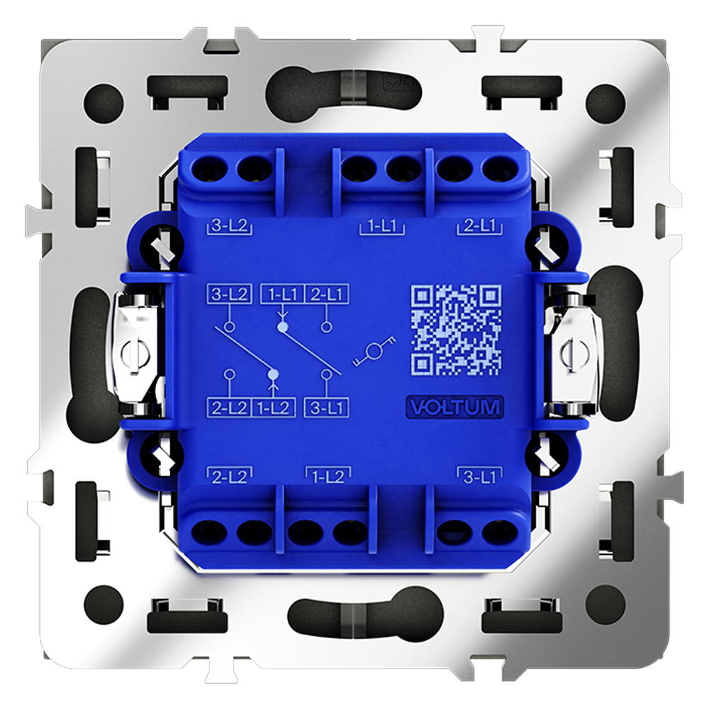 Проходной переключатель двухклавишный Voltum S70 VLS020308 в Санкт-Петербурге