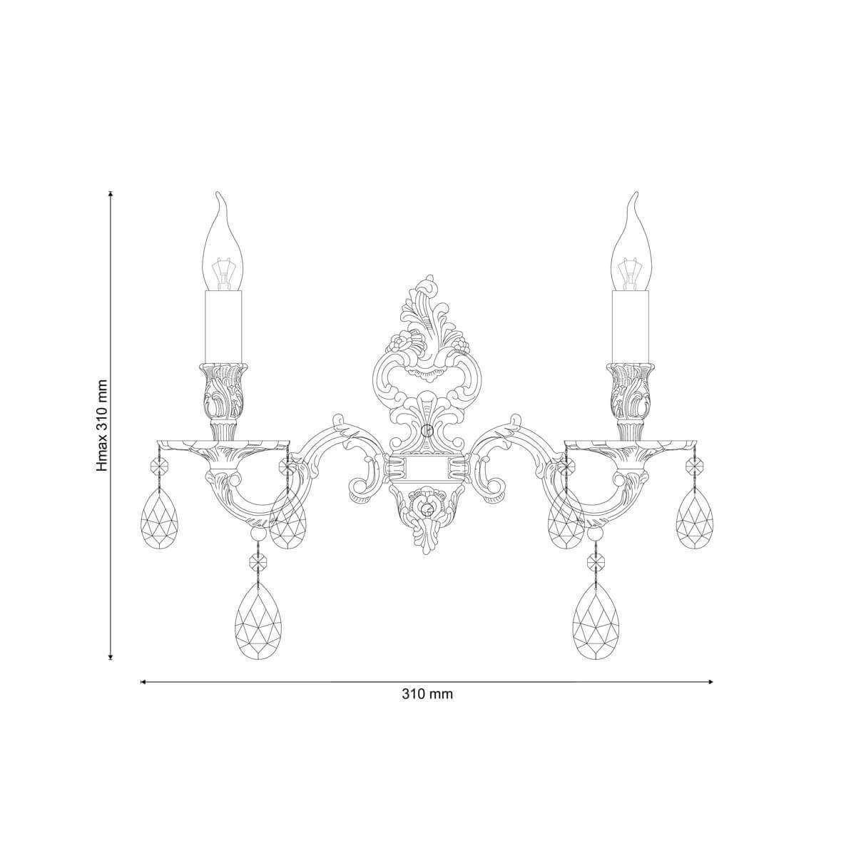 Бра Lucia Tucci Barletta W1730.2 Cream White в #REGION_NAME_DECLINE_PP#