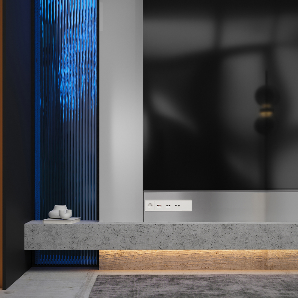 Накладка для розетки компьютерной двойной RJ45+RJ45 кат.6 Voltum S70 (хлопок) VLS001413 в Санкт-Петербурге