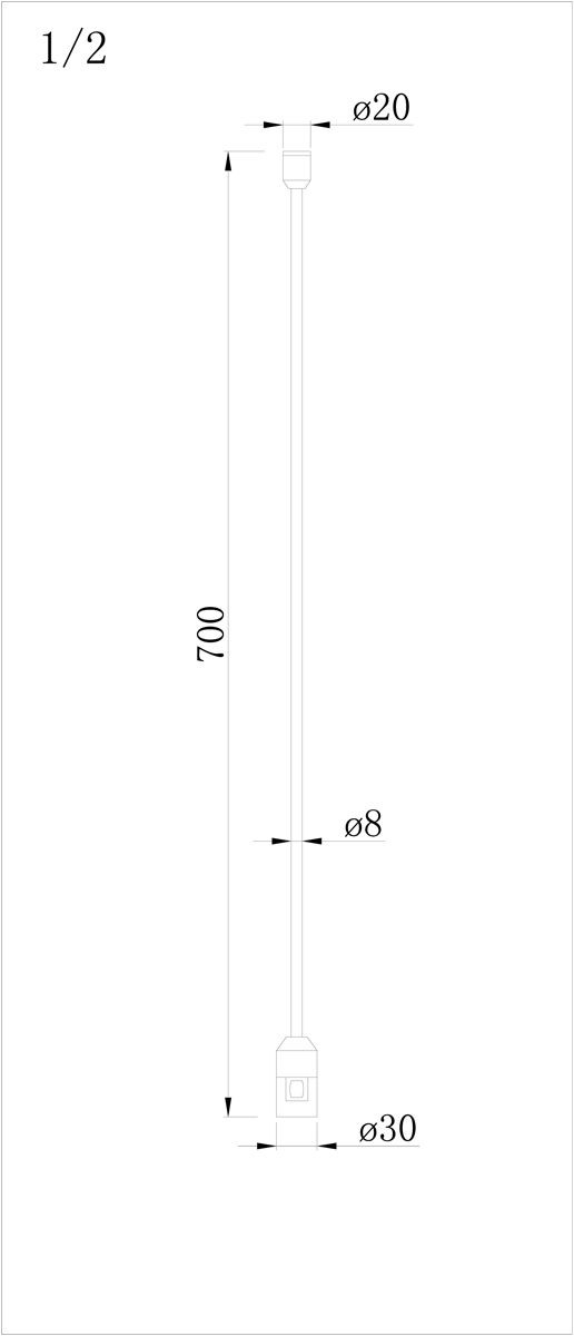 Стойка с одиночным фиксатором Donolux Code 1.2 Single Stand H700 BBr DL20224 в Санкт-Петербурге