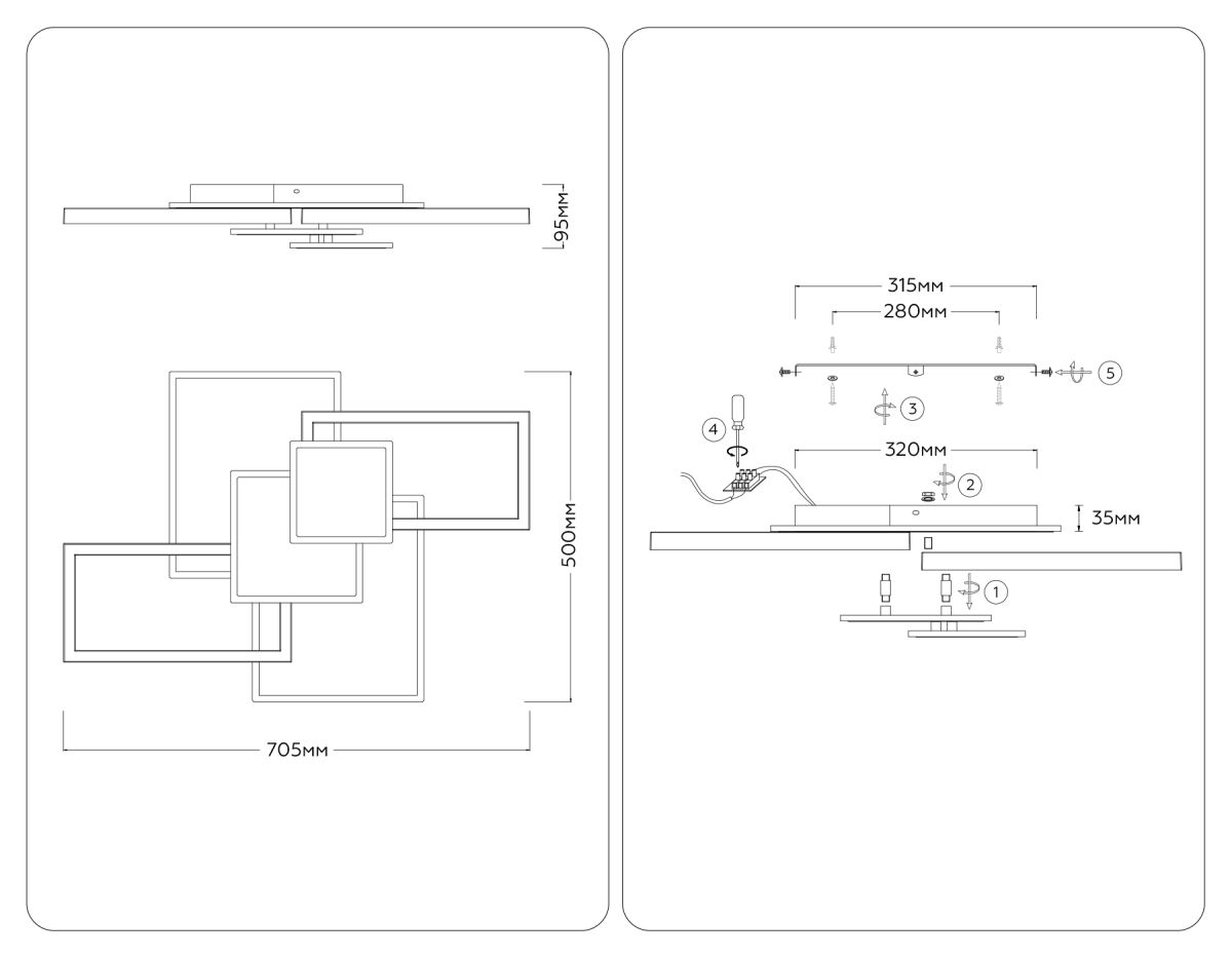 Потолочный светильник Ambrella Light Acrylica Disk FA1032 в Санкт-Петербурге