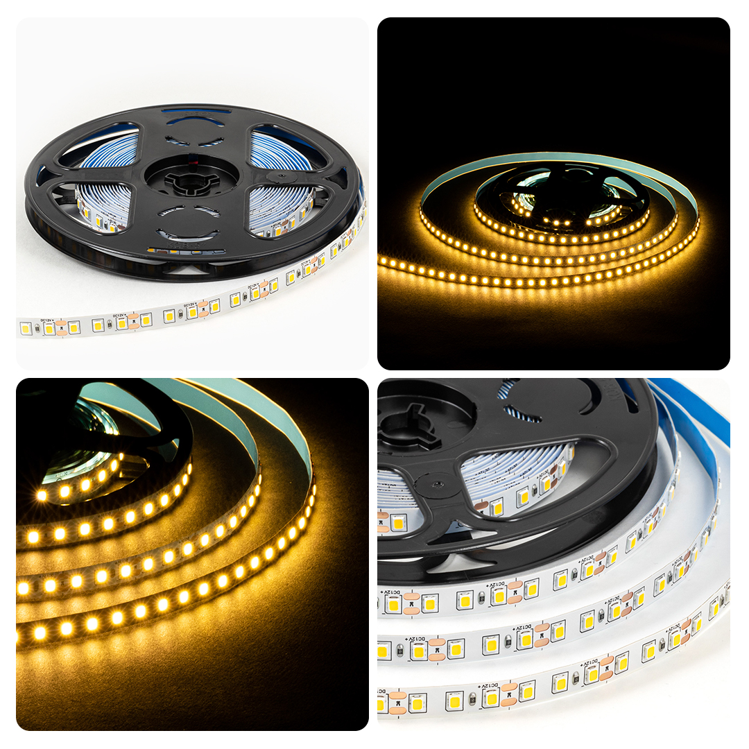 Светодиодная лента OGM 12В 2835 9,6Вт/м 3000К 840Лм/м 5м IP20 LSE-256 в Санкт-Петербурге