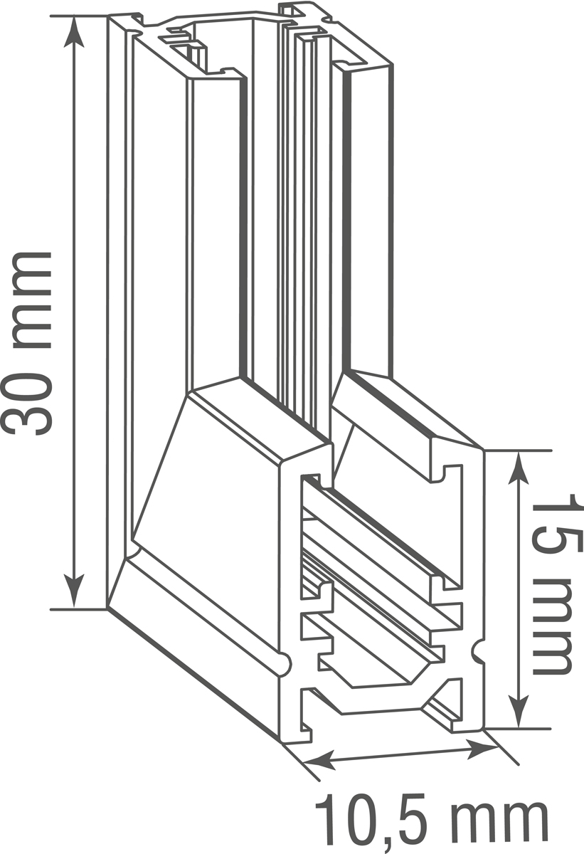 Внутренний угол-соединитель Donolux Slim Line Mini Inner corner DLSM CB в Санкт-Петербурге