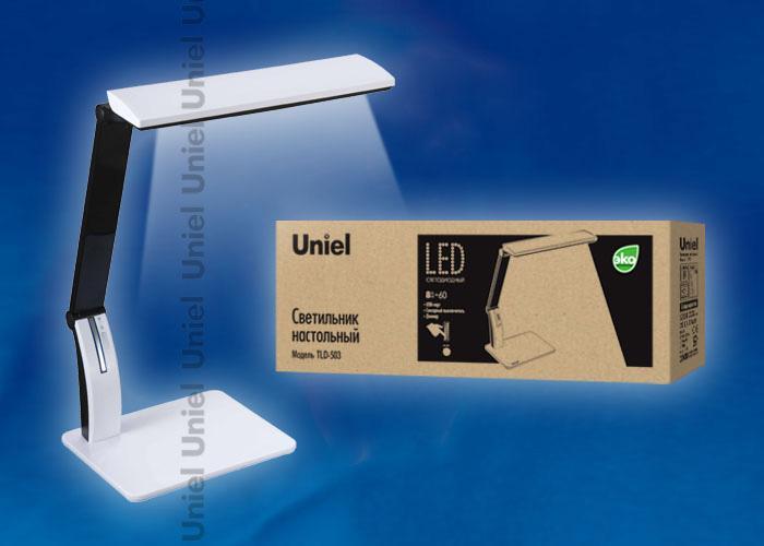 Настольная лампа (06416) Uniel TLD-503 White/LED/546Lm/5000K/Dimer/USB в Санкт-Петербурге
