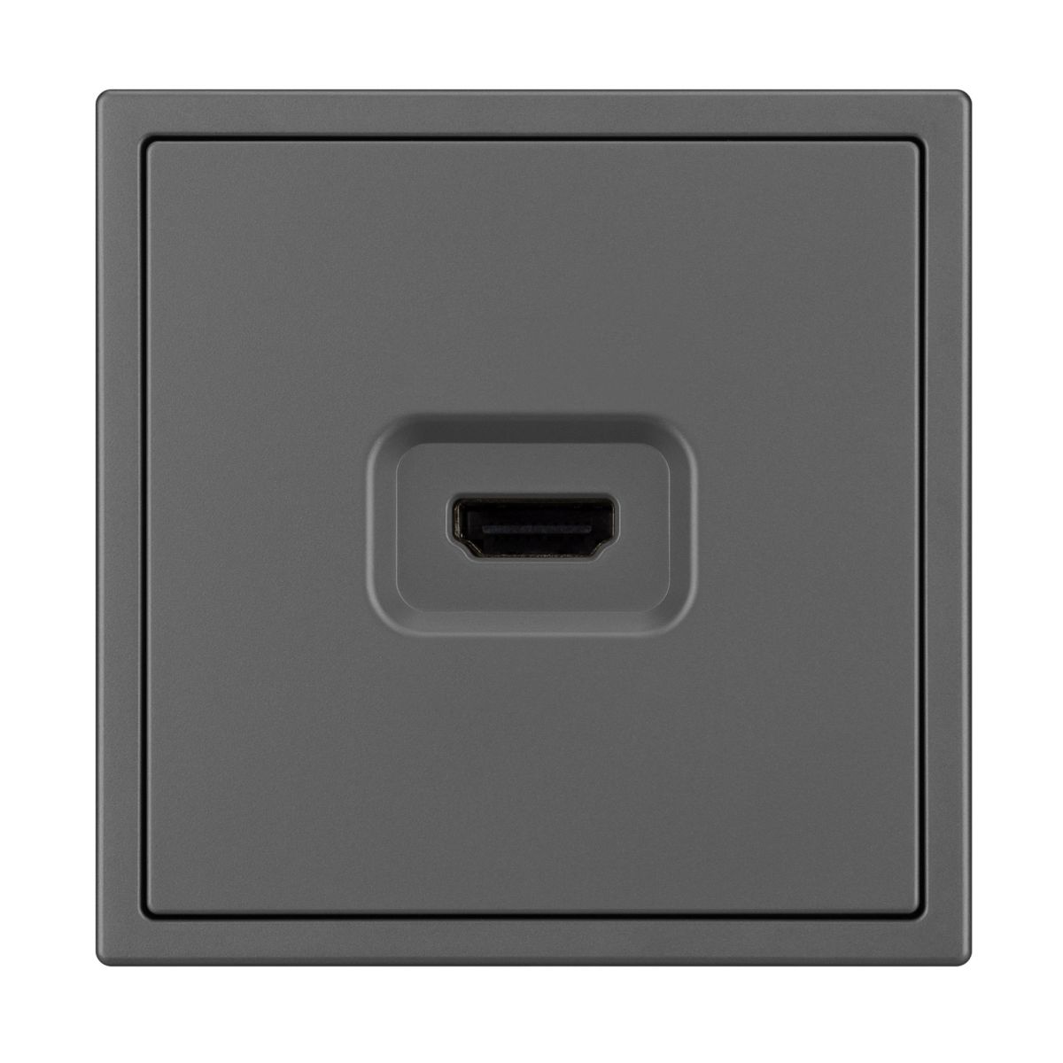 Механизм HDMI розетки Arlight SCT-NOBE-MHD1-SFPL-GR (Серый базальт) 061844 в Санкт-Петербурге