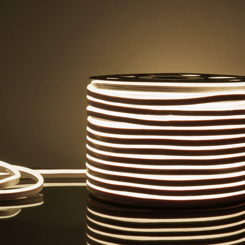 Светодиодный гибкий неон Elektrostandard 220V 9,6W 120Led 2835 IP67 односторонний дневной белый, 50 м 4690389167454 a052994 в Санкт-Петербурге