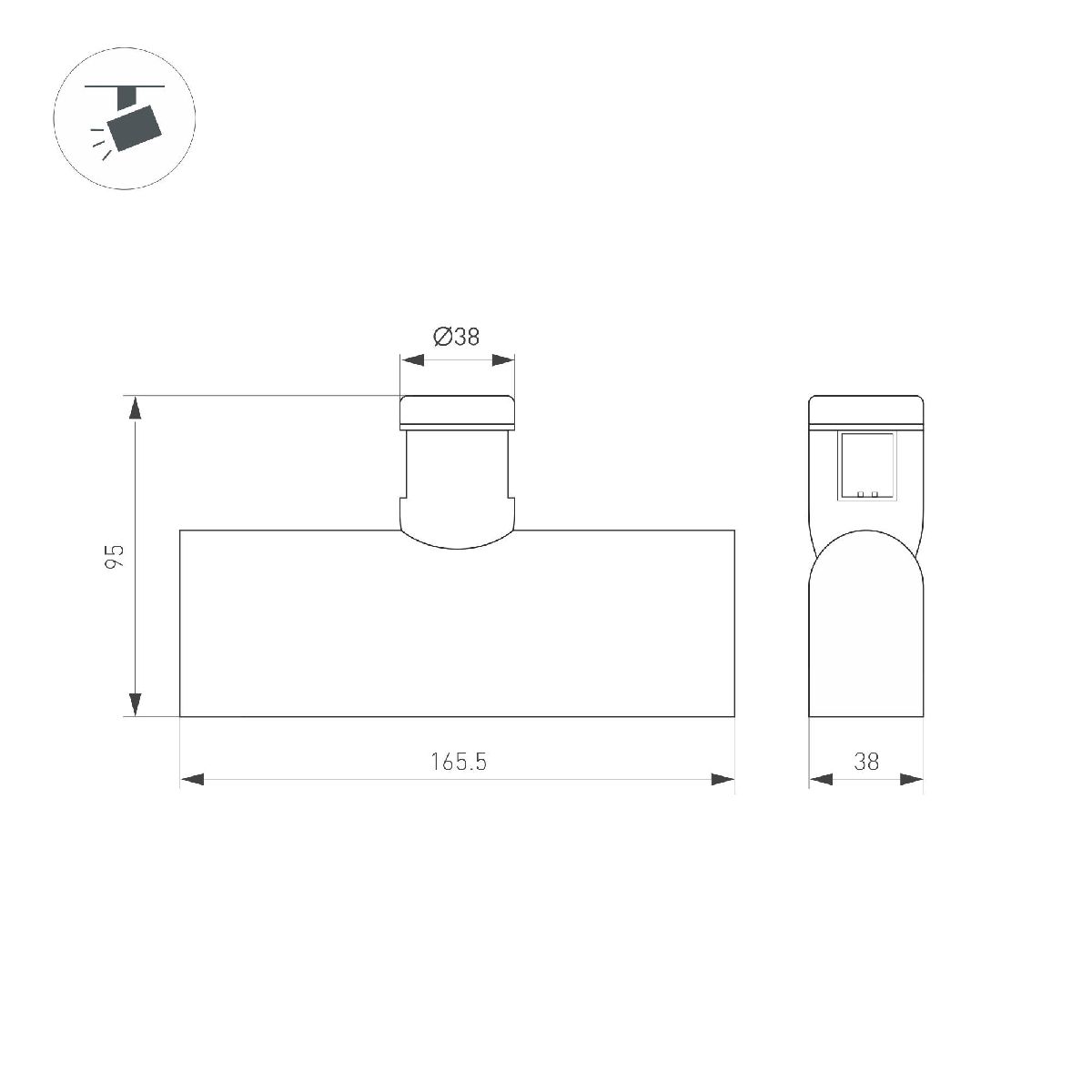 Трековый светильники Arlight ART-APRIORI-LASER-L165-8W Warm3000 039284 в Санкт-Петербурге