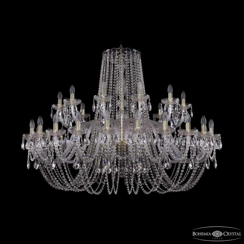 Подвесная люстра Bohemia Ivele Crystal 1402/24+12/530 G в Санкт-Петербурге