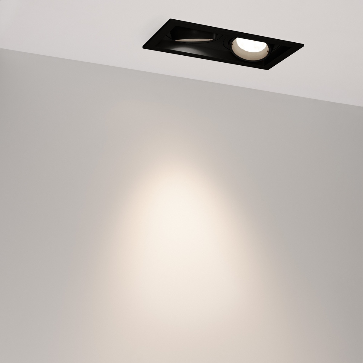Встраиваемый карданный светильник Arlight MS-VORTEX-BUILT-S210x117-2x20W Day4000 (BK-BK, 40 deg, 230V) (IP20 Металл) 058441 в Санкт-Петербурге