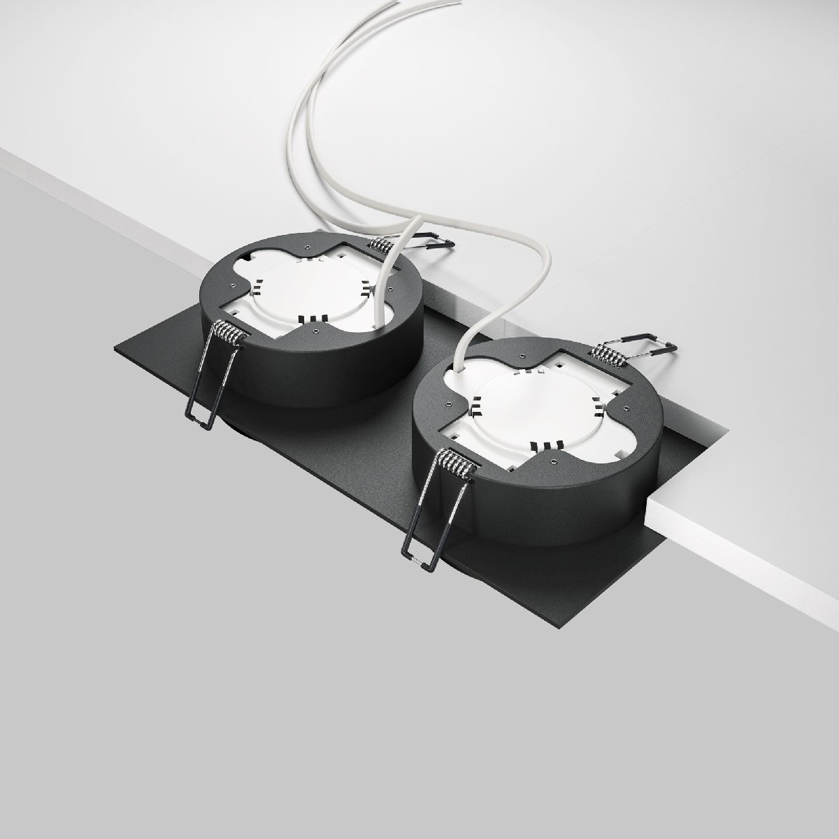 Встраиваемый светильник Maytoni Hoop DL086-02-GX53-SQ-B в Санкт-Петербурге