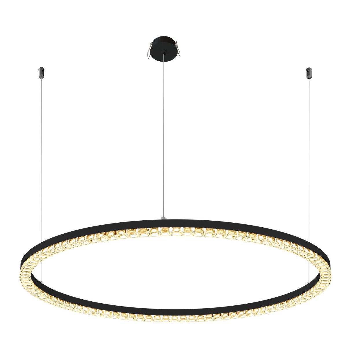 Подвесная люстра Arlight SP-DIAMOND-R650-36W Warm3000 (BK, 45 deg, 230V, TRIAC) 054473 в Санкт-Петербурге
