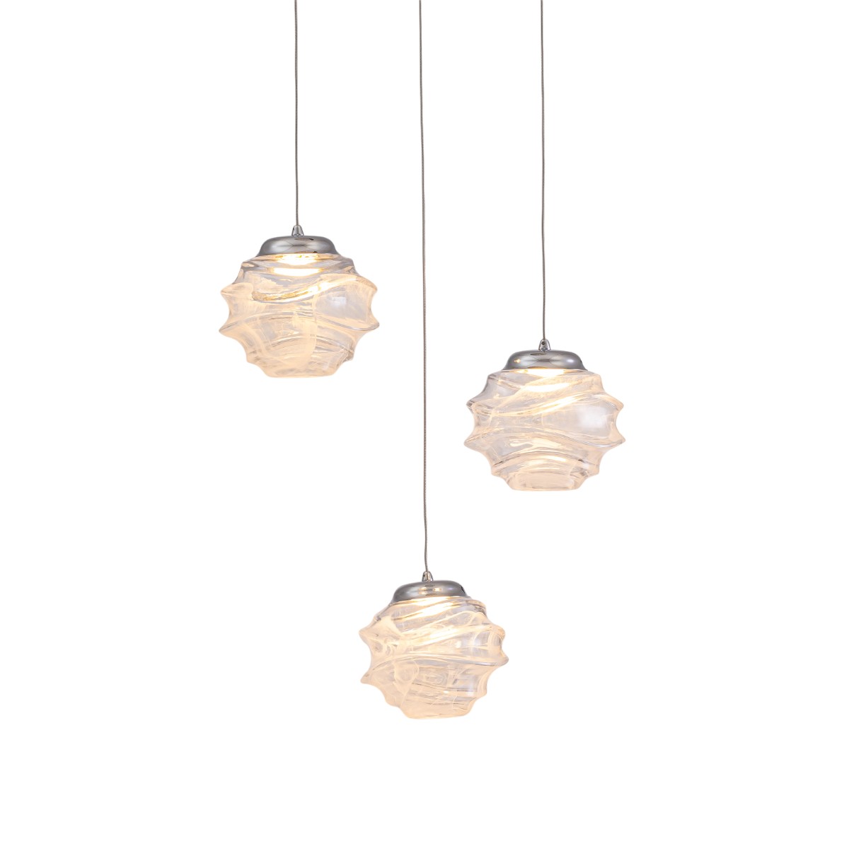 Подвесной светильник Delight Collection MD25030003-3A chrome/clear в Санкт-Петербурге
