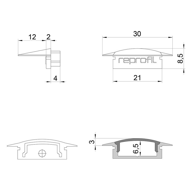 Торцевая заглушка (2 шт.) Deko-Light F-ET-01-15 978611 в Санкт-Петербурге