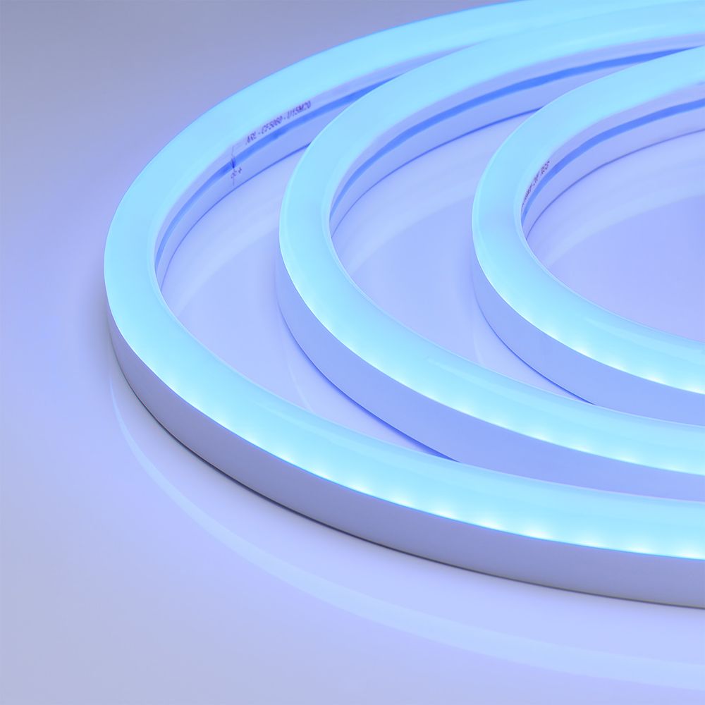 Светодиодная герметичная лента Arlight WAVE-SIDE-A120-12x25mm 230V Blue (12 W/m, IP67, 50m, wire x2) 051946 в Санкт-Петербурге