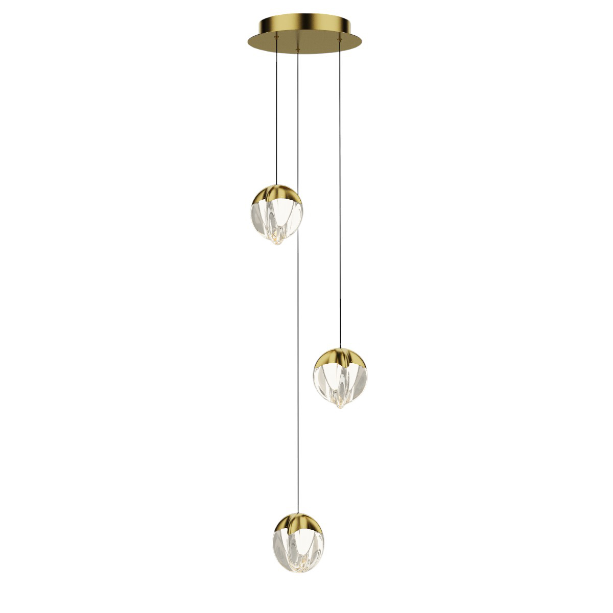 Подвесной светильник Delight Collection MD24001033-3A gold/clear в Санкт-Петербурге